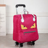 Women Cute Wheeled Trolleys Bag Suitcase  For Hand Luggage Travel Carry On Luggage With Wheels Free