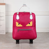 Women Cute Wheeled Trolleys Bag Suitcase  For Hand Luggage Travel Carry On Luggage With Wheels Free