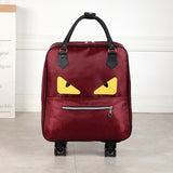 Women Cute Wheeled Trolleys Bag Suitcase  For Hand Luggage Travel Carry On Luggage With Wheels Free