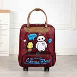 Women Cute Wheeled Trolleys Bag Suitcase  For Hand Luggage Travel Carry On Luggage With Wheels Free