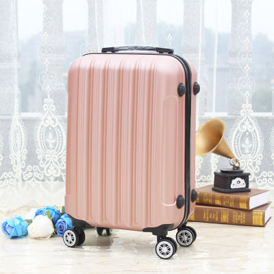 Universal Wheel Luggage,Vertical Stripe Lock Box,Light Travel Case,Business Boarding