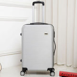 Abs+Pc Luggage Mirror Trolley Case,24 Inch Korean Trolley Suitcase, Password Coffer,Male Suitcase