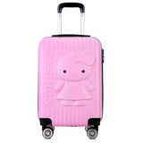 Gift Trolley Case,Cartoon Cat Suitcase,Cartoon Luggage,24 Inch Universal Wheel Trunk,20 Inch