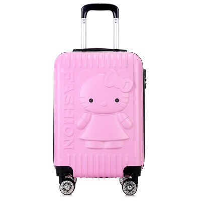 Gift Trolley Case,Cartoon Cat Suitcase,Cartoon Luggage,24 Inch Universal Wheel Trunk,20 Inch
