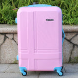 Contrast Color Trolley Case,24 Inch Universal Wheel Suitcase,Trendy Luggage,20 Inch Men And Women