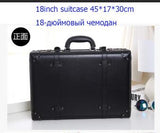 Retro Rolling Luggage Set Spinner Women Trolley Case 24Inch Travel Suitcase Set Wheels 20 Inch Pu