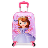 Suitcases And Travel Bags New Style Kids Carry-Ons Luggage 18 Inch Cartoon Universal Wheel Pull Rod