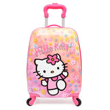 Suitcases And Travel Bags New Style Kids Carry-Ons Luggage 18 Inch Cartoon Universal Wheel Pull Rod