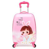 Suitcases And Travel Bags New Style Kids Carry-Ons Luggage 18 Inch Cartoon Universal Wheel Pull Rod