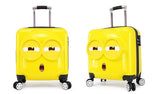 New Cartoon  Fashion Minions Luggage Cute Big Eyes Children'S Rolling Luggage Spinner Brand