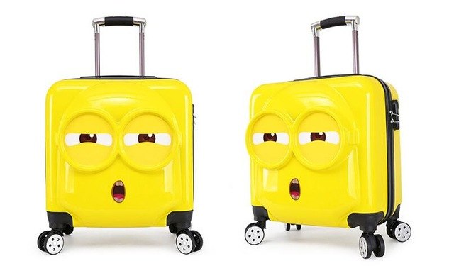 Minions Bob Face Luggage ID Tags Suitcase Carry-On Cards - Set of 2