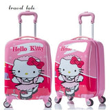 Travel Tale Lovely  Cartoon Abs+Pc 16/18 Inch Size Rolling Luggage Spinner Brand Children'S