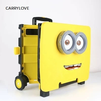 Carrylove Portable Folding Trolley Shopping Cart Grocery Shopping Cart Car Storage Box Luggage