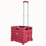 Carrylove Portable Folding Trolley Shopping Cart Grocery Shopping Cart Car Storage Box Luggage
