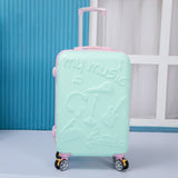 Travel Bag Universal Wheel Trolley Bag Female Small Fresh Personality Luggage 20 "24"Cute Trolley