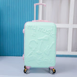 Travel Bag Universal Wheel Trolley Bag Female Small Fresh Personality Luggage 20 "24"Cute Trolley
