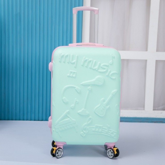Travel Bag Universal Wheel Trolley Bag Female Small Fresh Personality Luggage 20 "24"Cute Trolley