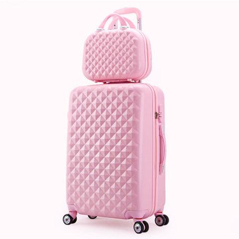 Travel Suitcase Set Rolling Luggage Set Spinner Trolley Case 20" Boarding Wheel Woman Cosmetic Case