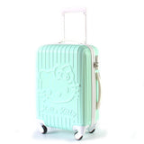 Hello Kitty Travel Suitcase Set With Wheel Rolling Luggage Spinner Trolley Case Woman Cosmetic Case