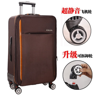 New Fashion Oxford Rolling Luggage Spinner Men Student Trolley Bag Suitcases Travel Bag Business