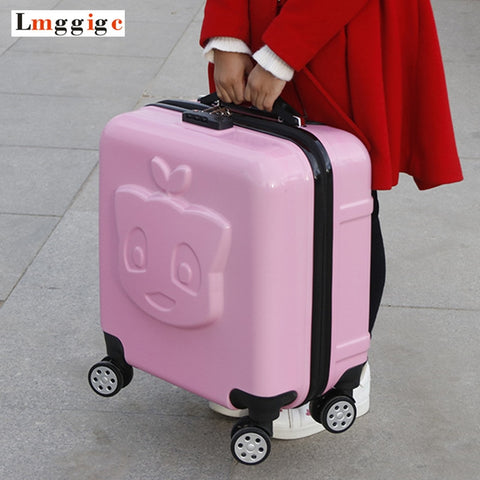 Child'S Rolling Luggage Bag, Kids Cabin Suitcase,Student'S Cartoon Travel Box, Children'S Gift