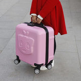 Child'S Rolling Luggage Bag, Kids Cabin Suitcase,Student'S Cartoon Travel Box, Children'S Gift