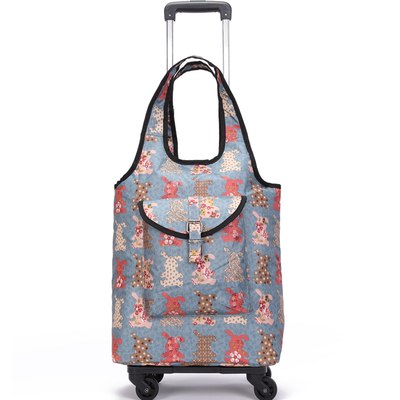 Travel Suitcase Bag,Cabin Luggage,Oxford Cloth Handbag With Wheel ,Grocery Shopping Cart,52*35*18