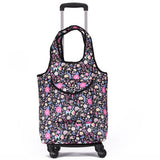 Travel Suitcase Bag,Cabin Luggage,Oxford Cloth Handbag With Wheel ,Grocery Shopping Cart,52*35*18