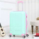 Rolling Luggage Spinner Wheels 24 Inch Suitcase Trolley Men Abs+Pc Travel Bag Trunk Student