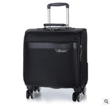 18 Inch Men Spinner Suitcase For Men Travel Trolley Suitcase Pu Travel Rolling Baggage Bag On