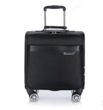 18 Inch Men Spinner Suitcase For Men Travel Trolley Suitcase Pu Travel Rolling Baggage Bag On