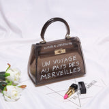Clear Transparent Pvc Shoulder Bags Women Candy Color Women Jelly Bags Purse Solid Color Handbags