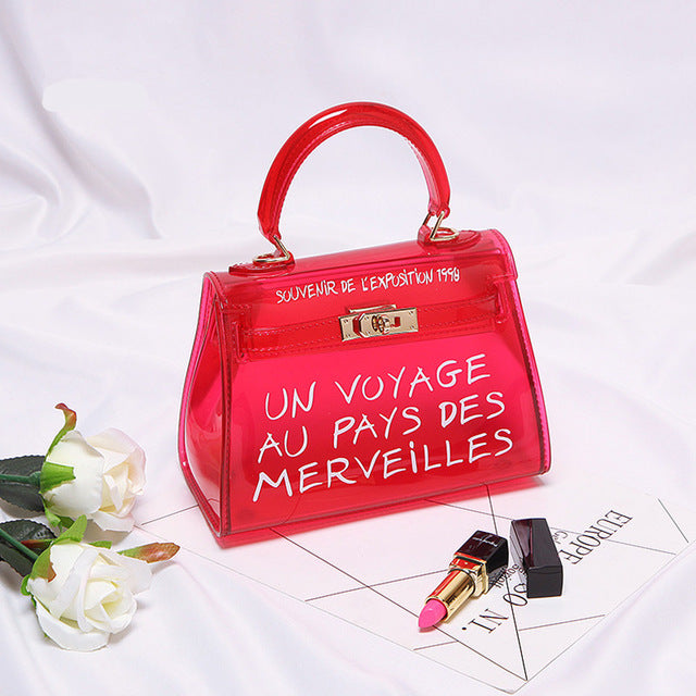 little Red bag pvc tote purse 