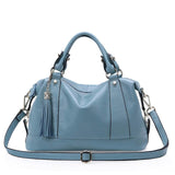 2019 New Women Hobo Tote Bag Bolsas Fashion 100% First Layer Soft Genuine Leather Handbag Messenger