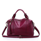2019 New Women Hobo Tote Bag Bolsas Fashion 100% First Layer Soft Genuine Leather Handbag Messenger