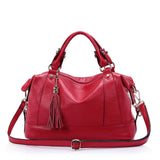 2019 New Women Hobo Tote Bag Bolsas Fashion 100% First Layer Soft Genuine Leather Handbag Messenger