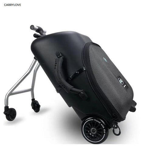 Travel Tale High Quality And Convenient Kids Scooter Suitcase Lazy Carry On Rolling Luggage Ride On