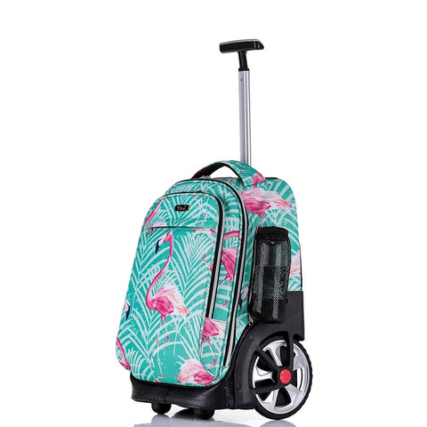 Trolley Schoolbag With Wheel,Multi-Function Suitcase,Student Outdoor Luggage,19"Inchboarding