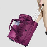 New Rolling Luggage 24 Inch Extensible Backpack Travel Bag Casters Trolley Carry On Wheels Women
