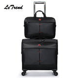 Letrend Buy Luggage Get The Bag Fress Nylon Travel Multi-Function Luggage Trolley Men Large