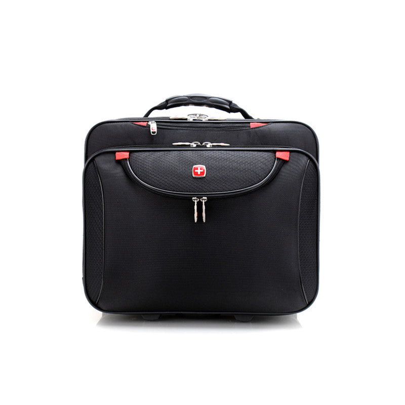 High Quality Oxford Swss Trolley Luggage 17 Oxford Fabric Multi-Layer Small Luggage Male Commercial