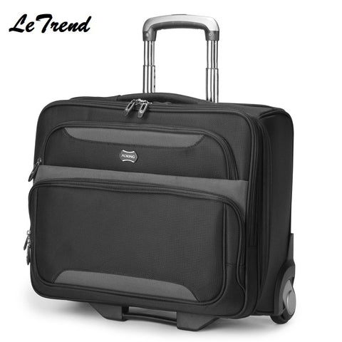 Business Travel Multi-Function Luggage Waterproof High Quality Hand Trolley Men Boarding Suitcase
