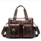 Crazy Horse Genuine Leather Travel Bag Men Vintage Travel Duffel Bag Cow Leather Carry On Luggage