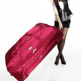 Ultra-Light Trolley Case,36-Inch Large-Capacity Luggage,Oxford Canvas Suitcase,One-Way Wheel Zipper