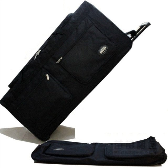 Ultra-Light Large Capacity Trolley Case,Foldable Waterproof Support Luggage,Oxford Cloth One-Way