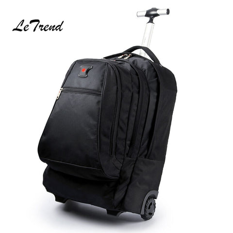New Business Rolling Luggage Computer 20 Inch Backpack Shoulder Travel Bag Casters Trolley Carry On