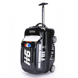 Fashion New 20Inch Boarding Case Cute Cartoon Car 911 Car Shape Kids Trolley Suitcase Solid