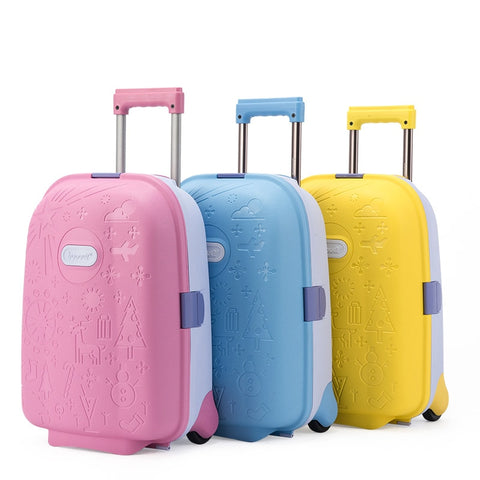 Children'S Suitcase,Can Sit And Ride Cartoon Boarding Password Box, Mini Luggage,Baby Trolley Case,