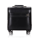 Retro Universal Wheel Trolley Case,Waterproof Suitcase,16" Cross Section Boarding Box,Square