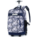 Student Trolley Bag,Men'S And Women'S Fashion Trend Double Shoulder Bag,Large-Capacity